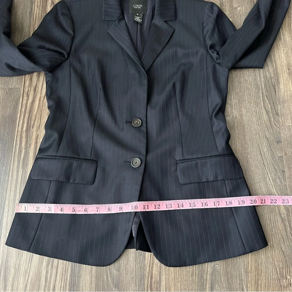 J.Crew Super 120s Wool Pinstripe 2-Button Blazer - Picture 11 of 16
